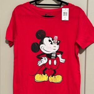 Red Mickey Mouse Kids T-Shirt
